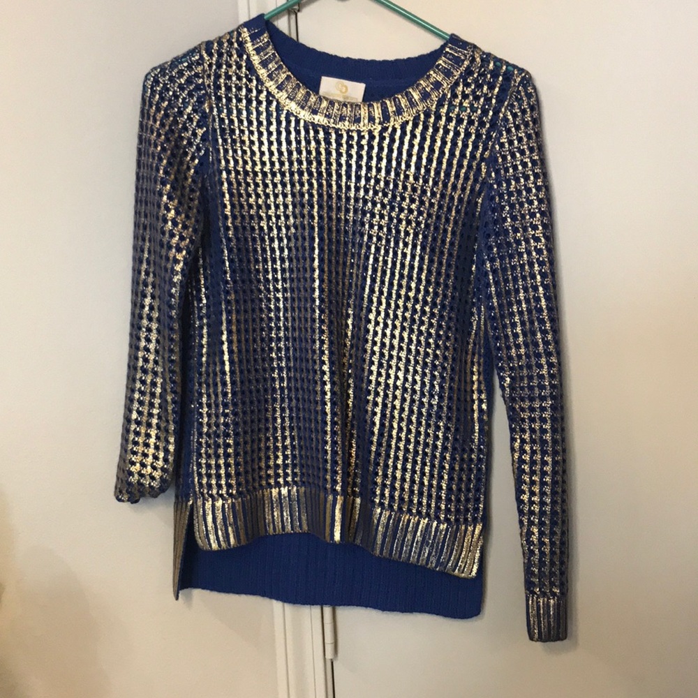 Blue/Gold Sweater